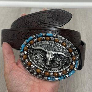 Source Unknown | Accessories | Source Unknown Brown Leather 